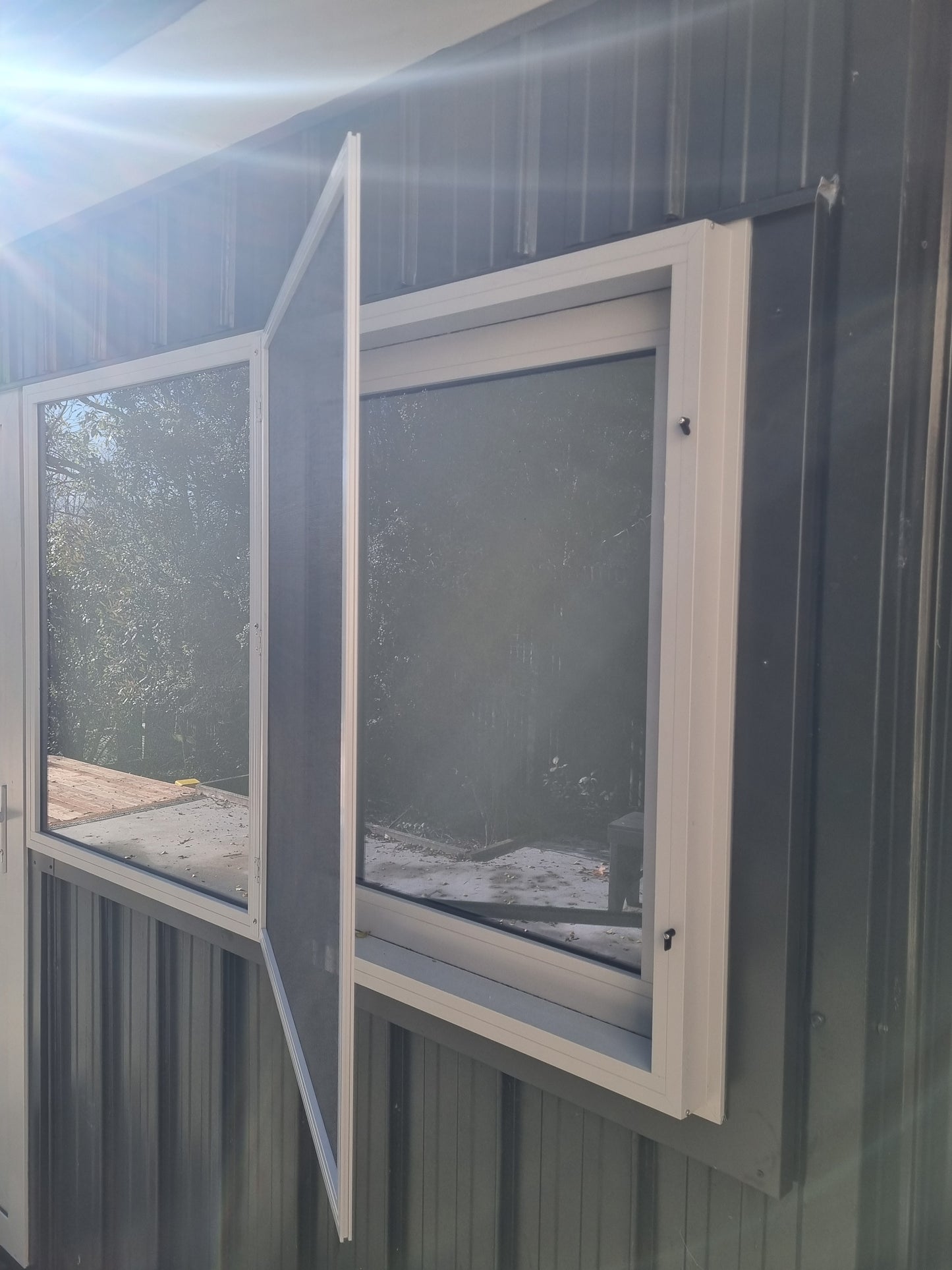 Canterbury Blinds and Screens - Hinged Framed Fly Screen Window