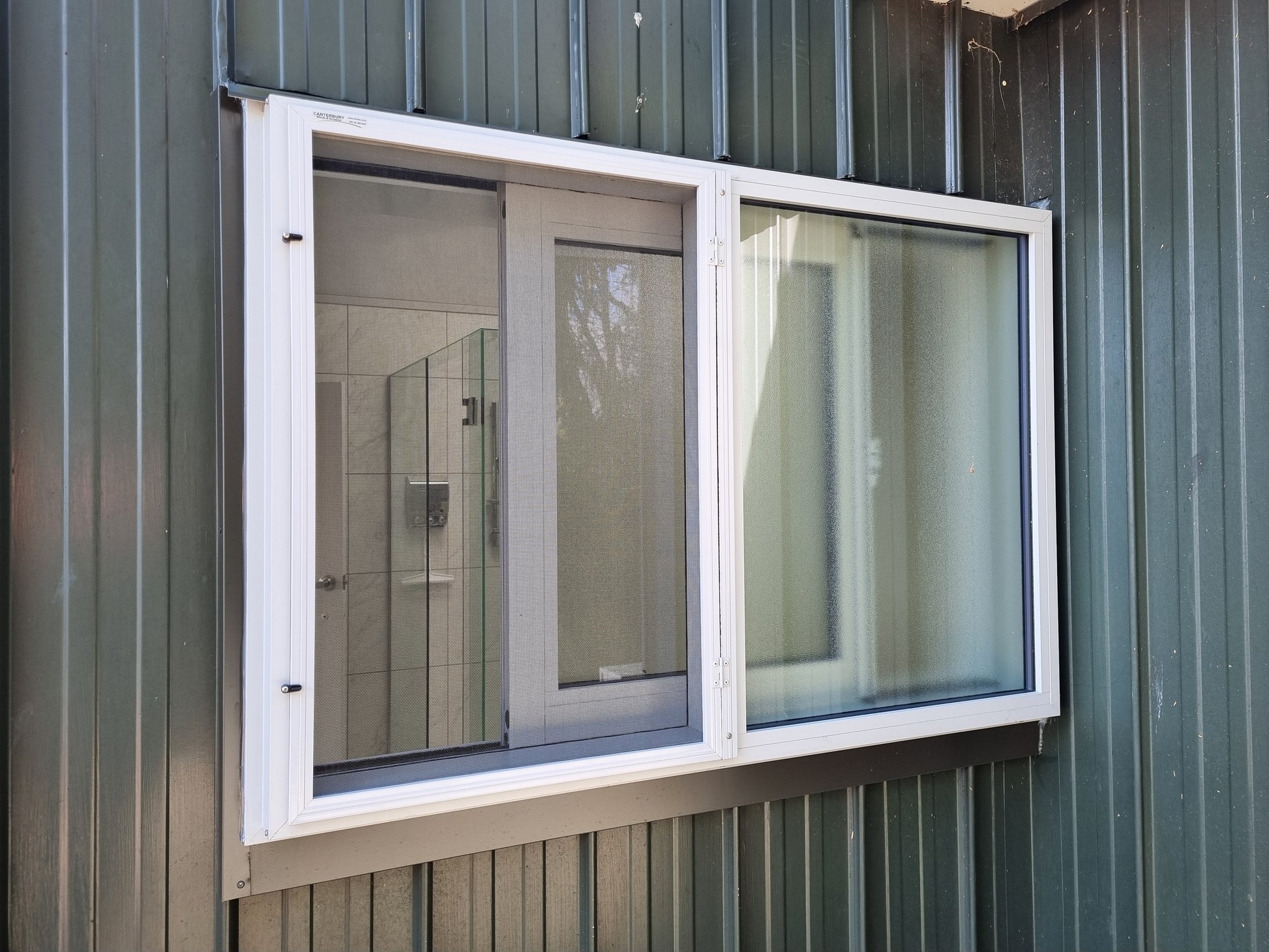 Canterbury Blinds and Screens - Hinged Framed Fly Screen Window