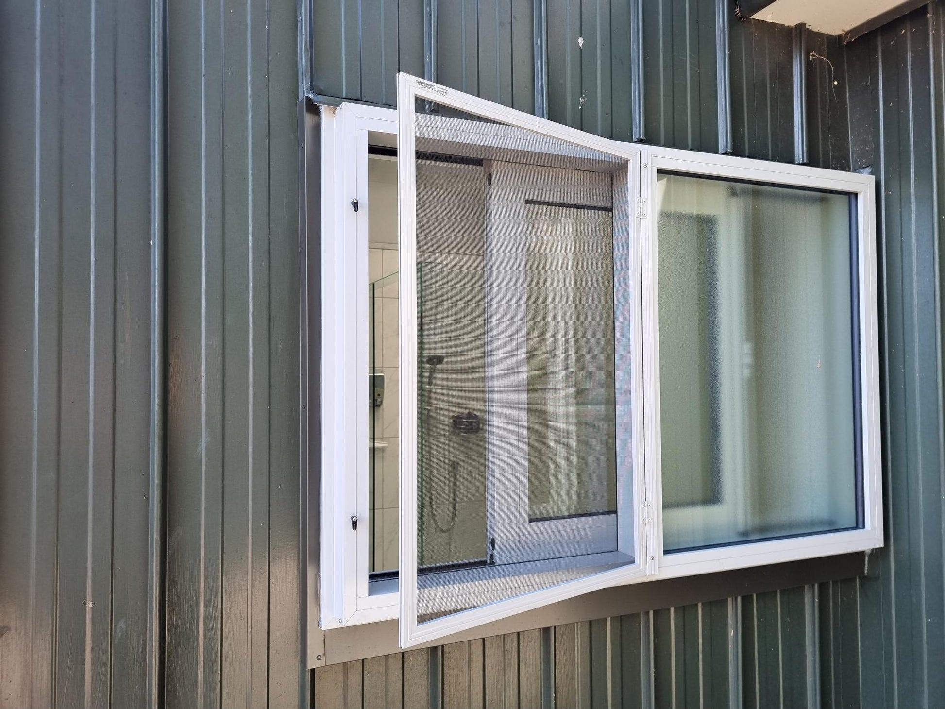 Canterbury Blinds and Screens - Hinged Framed Fly Screen Window